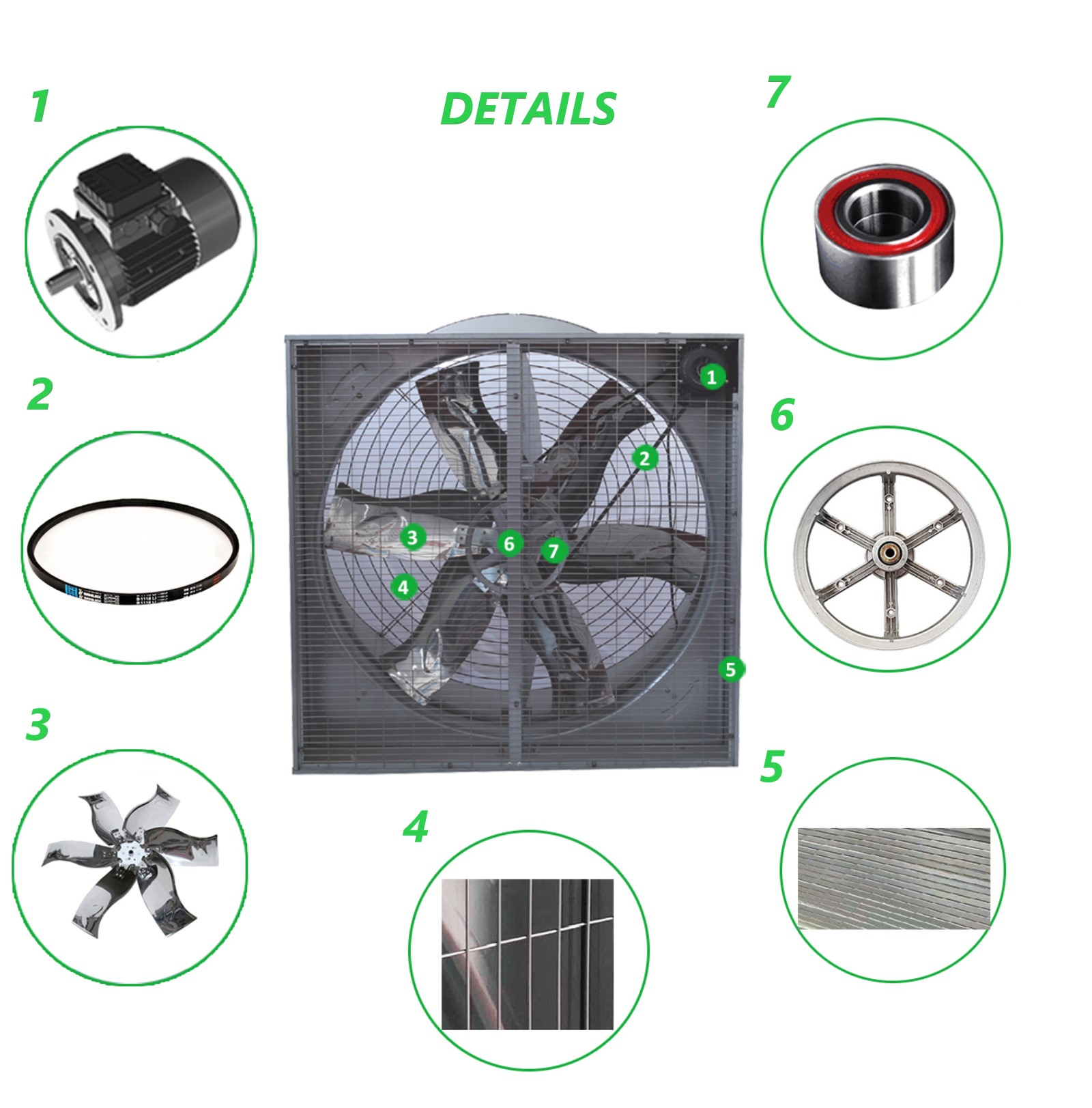 cone exhaust fan details