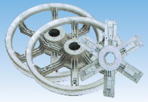 Wheel and fan blade place