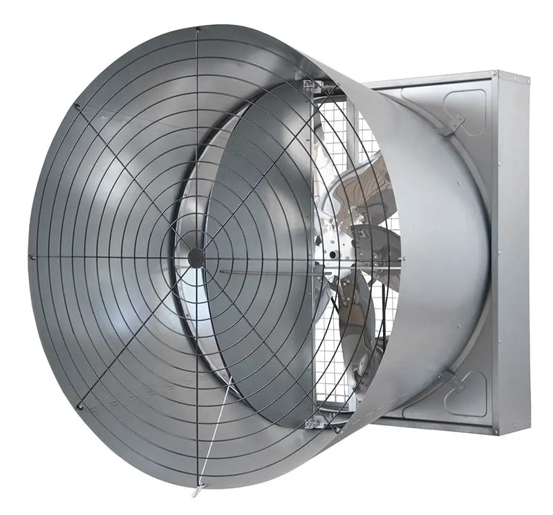 butterfly type cone exhaust fan